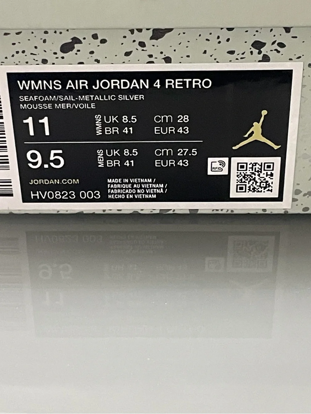 Jordan 4 Retro Men's Sneakers - Seafoam